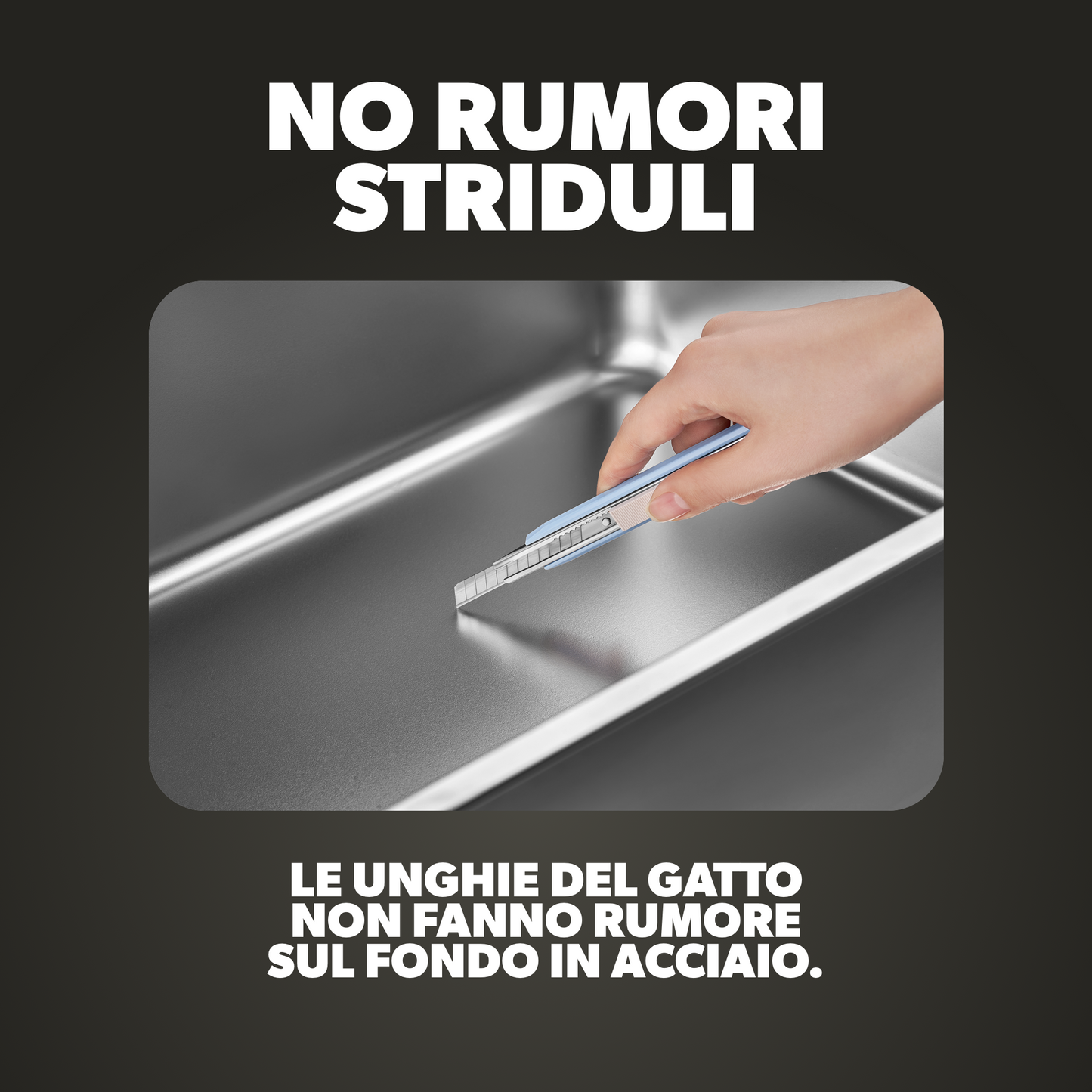 BORING LITTER - Lettiera in Acciaio INOX