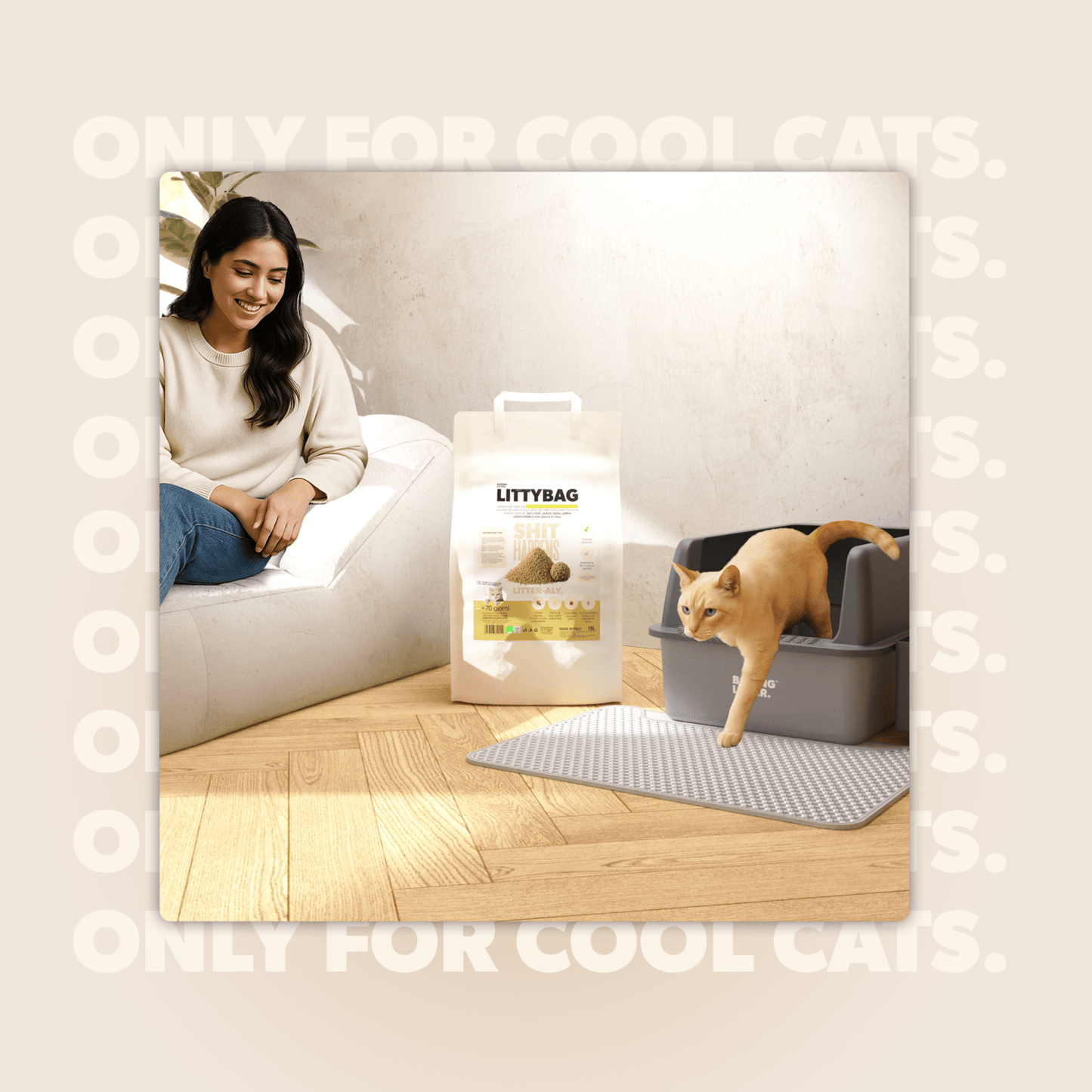 LittyBag - La Prima Sabbietta Naturale a Clumping Superficiale