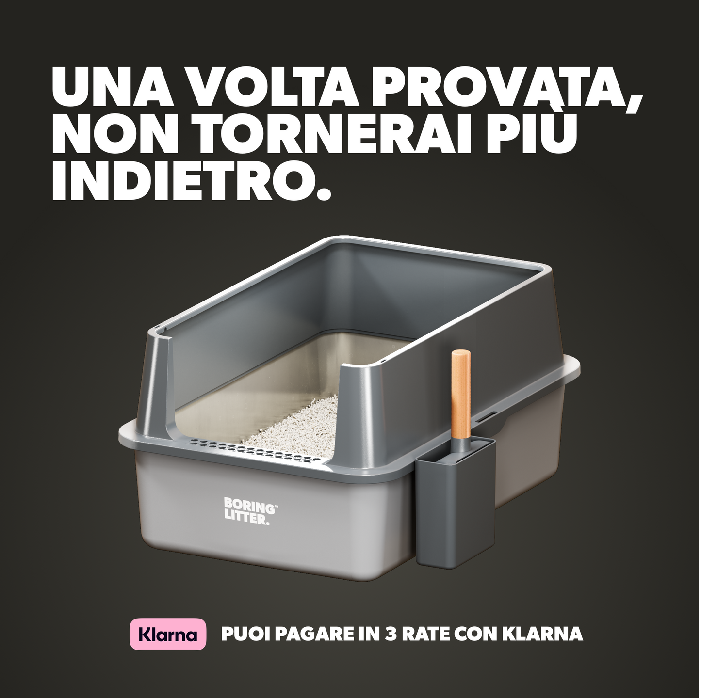 BORING LITTER - Lettiera in Acciaio INOX
