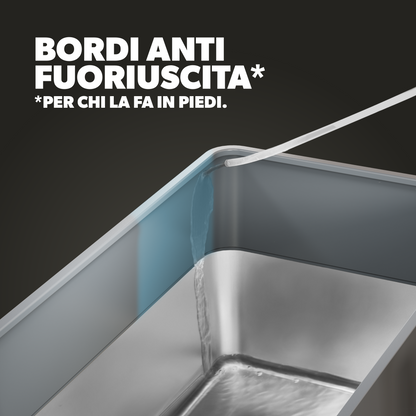 Boring Litter - Lettiera in Acciaio INOX (Versione Aperta)