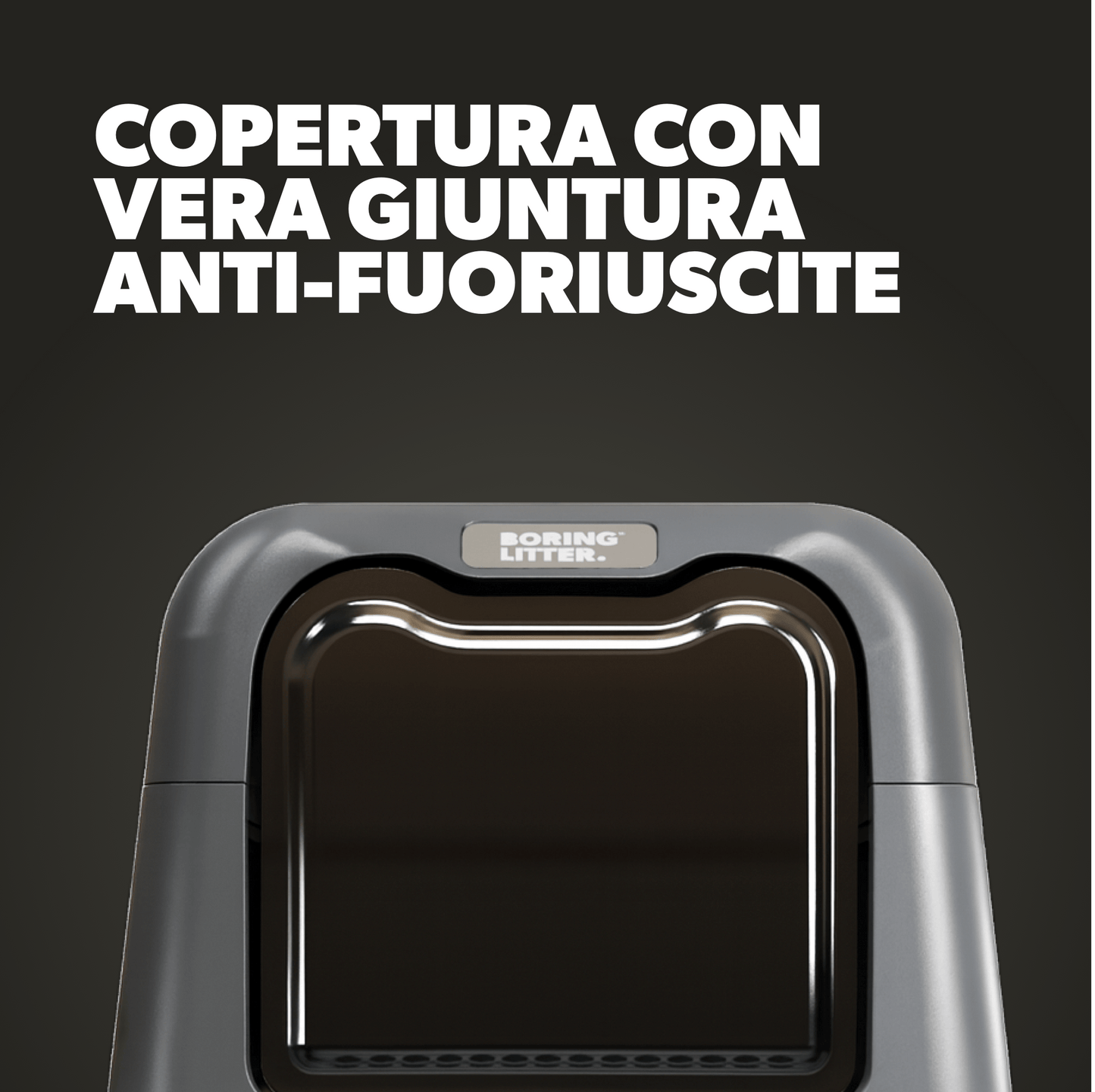 Boring Litter - Lettiera in Acciaio INOX (Versione Chiusa)