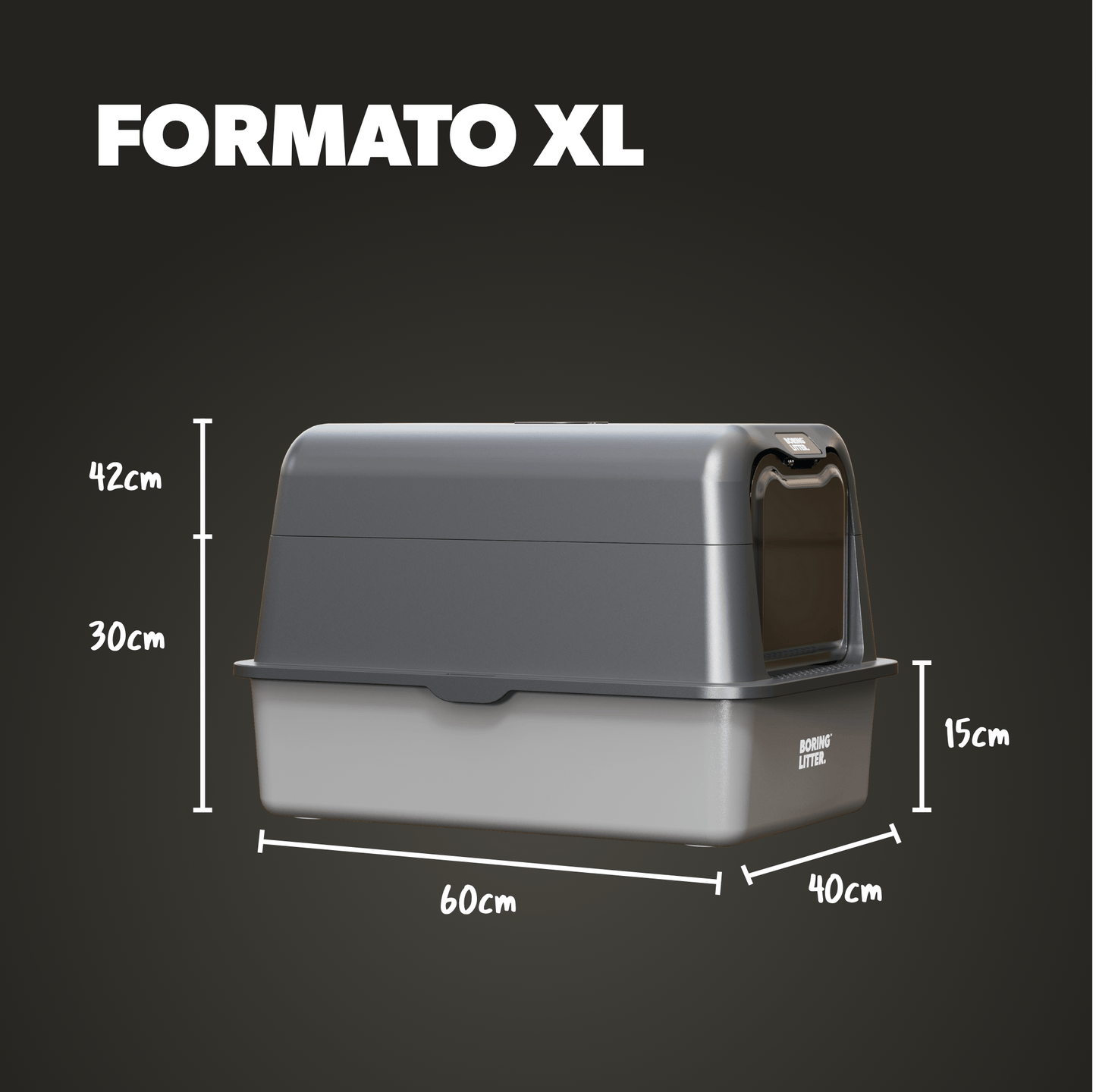 Boring Litter - Lettiera in Acciaio INOX (Versione Chiusa)