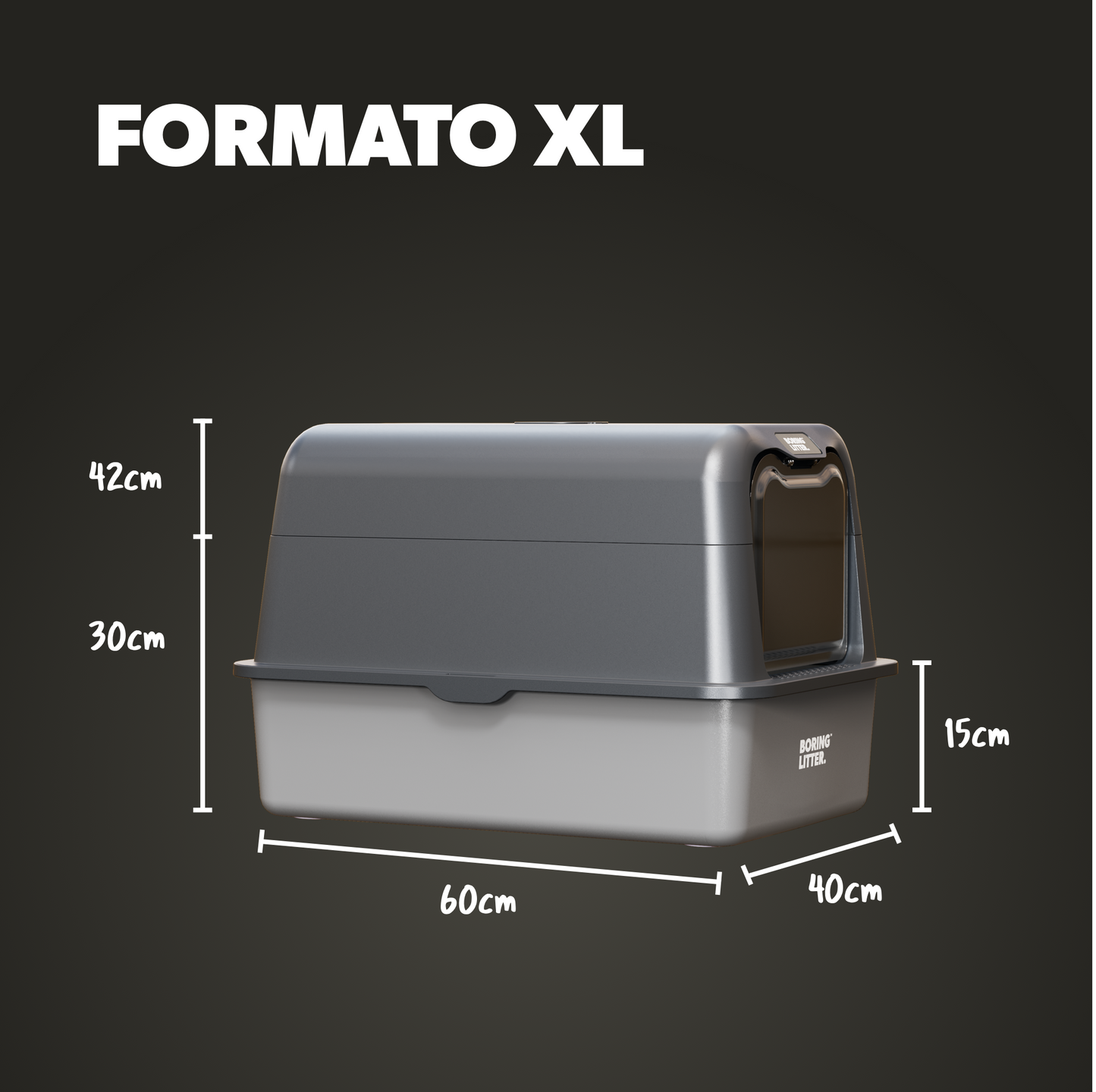 BORING LITTER - Lettiera in Acciaio INOX