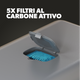5x Filtri al Carbone Attivo (30 Giorni Per Filtro)