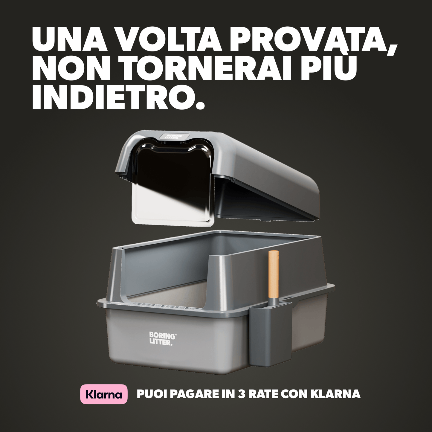 BORING LITTER - Lettiera in Acciaio INOX (Bordo Chiuso)